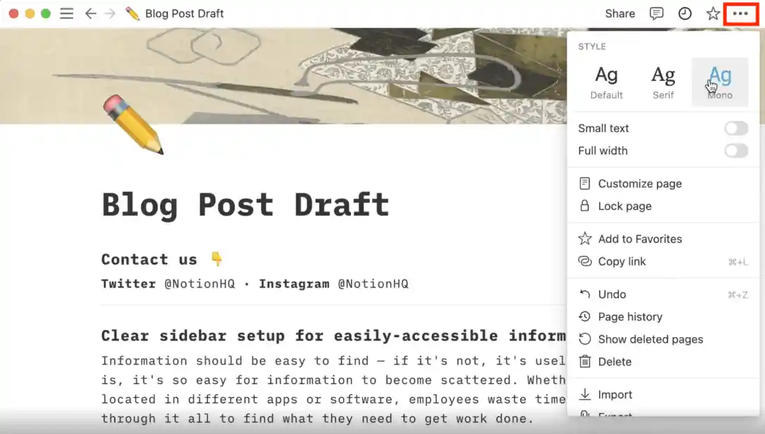 Notion 教程 11:写作和编辑入门