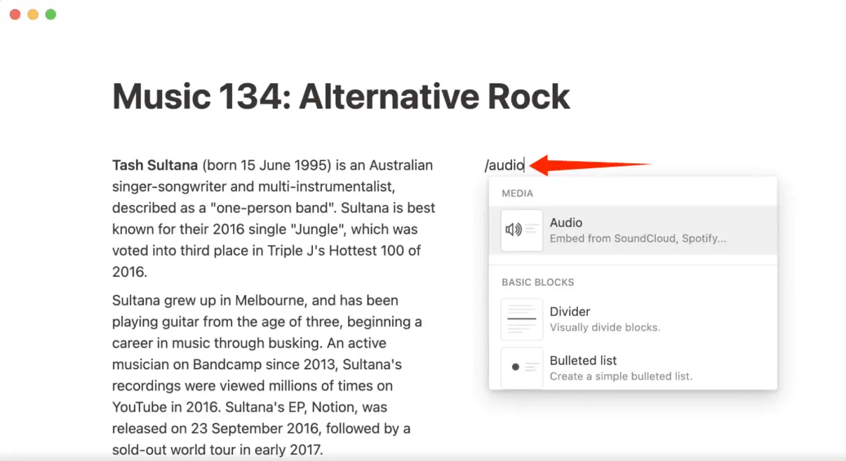 Notion 教程 14:图片、音频和视频文件