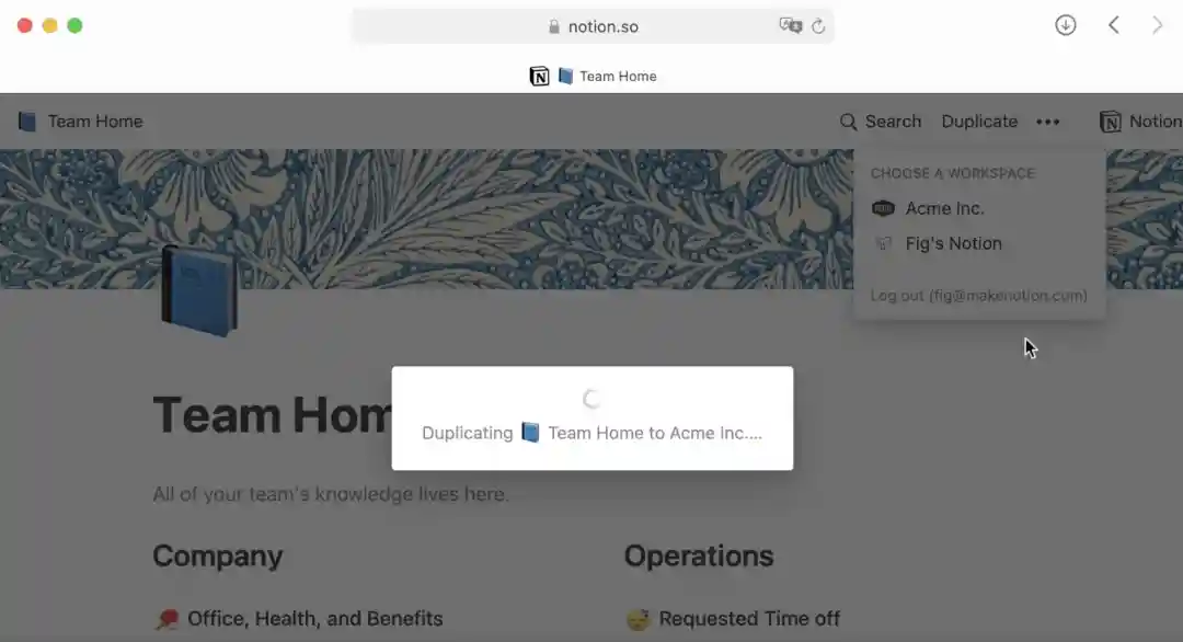 Notion 教程 22:复制公共页面